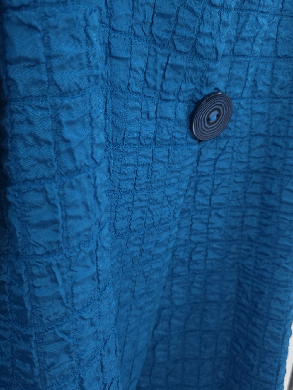 IC Collection Jaquard Jacket Single Button Closure Textured Blazer Lagenlook NWT - Picture 9 of 9